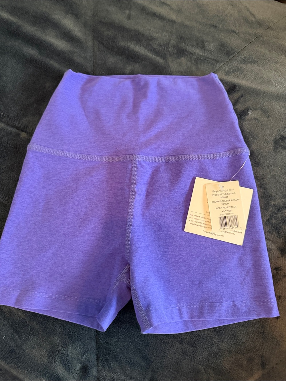 Beyond Yoga High-Waist Purple Bike Shorts size xs